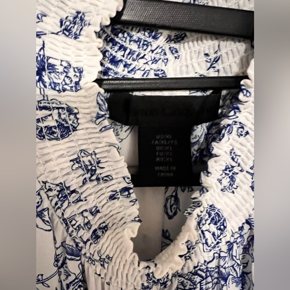 MAISON CINQCENT Womens Floral Tie Blouse - Picture 3 of 4